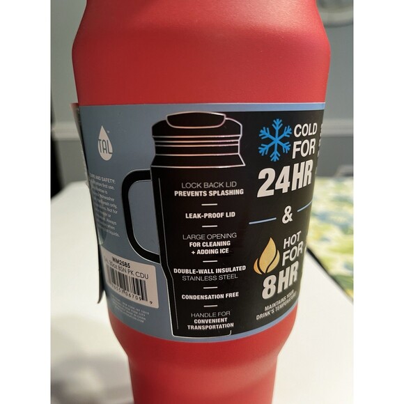 New TAL Stainless Steel Basin Travel Mug 30 oz, Pink WM2585 - Picture 7 of 8